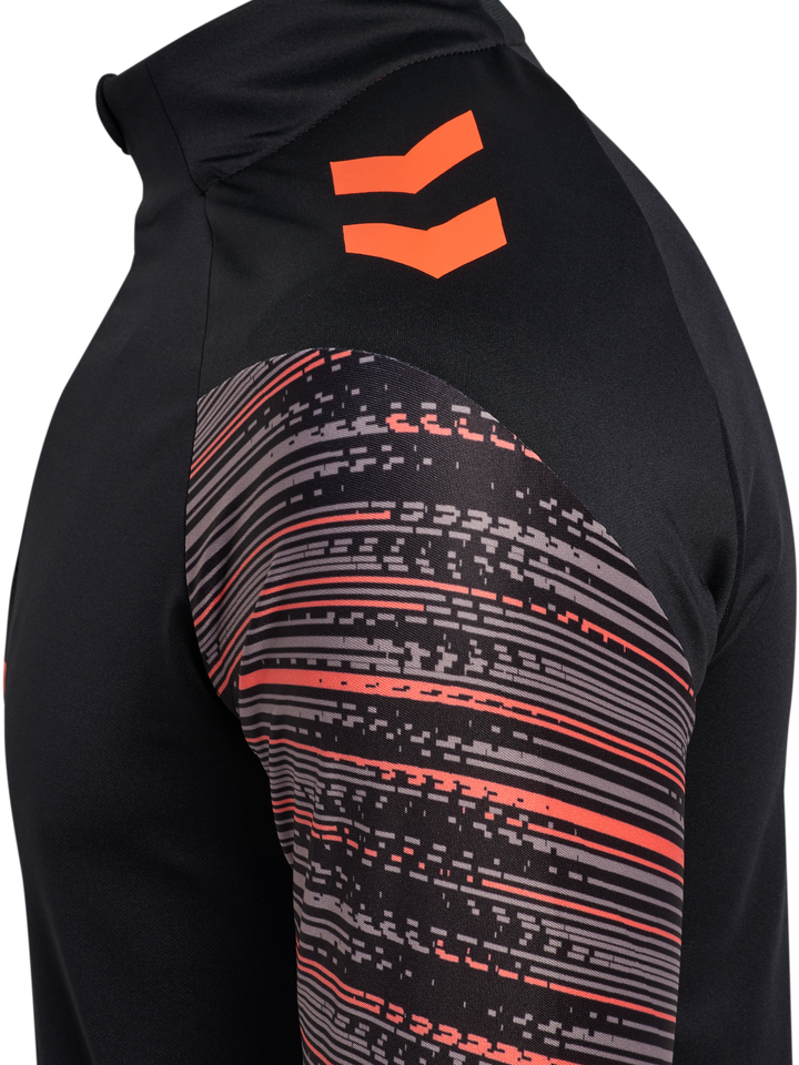 Hummel Hmlblaze Pro Training Half Zip - black/orange