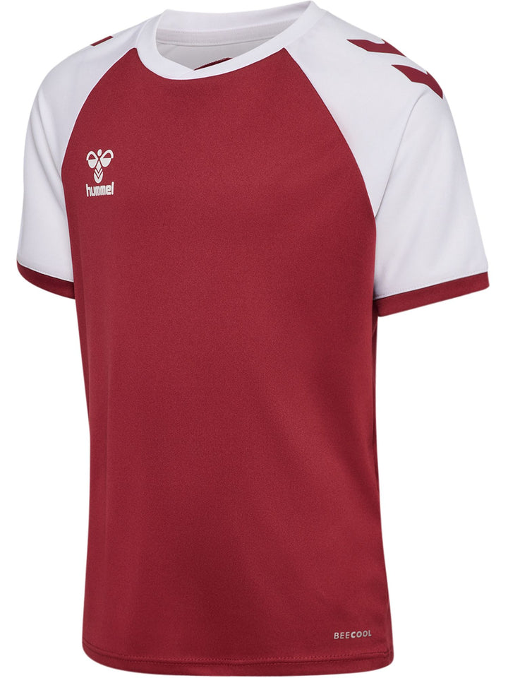 Hummel Hmlmatch League Jersey S/S Kids - maroon/white