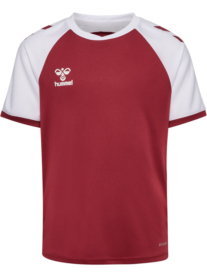 Hummel Hmlmatch League Jersey S/S Kids - maroon/white