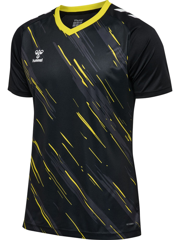Hummel hmlMATCH TRIUMPH JERSEY S/S - BLACK/BLAZING YELLOW