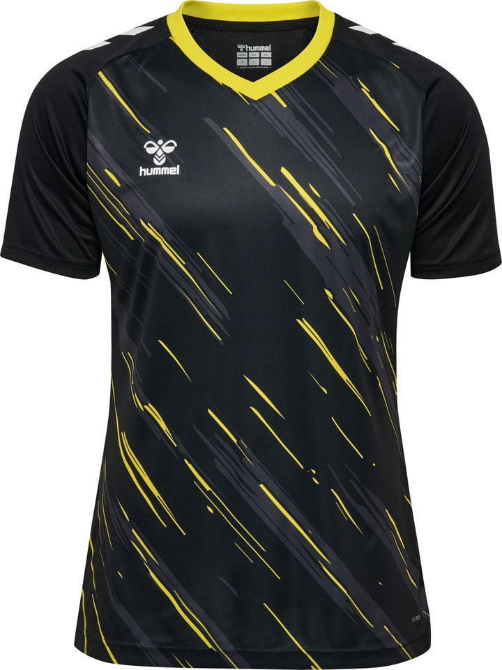 Hummel hmlMATCH TRIUMPH JERSEY S/S - BLACK/BLAZING YELLOW