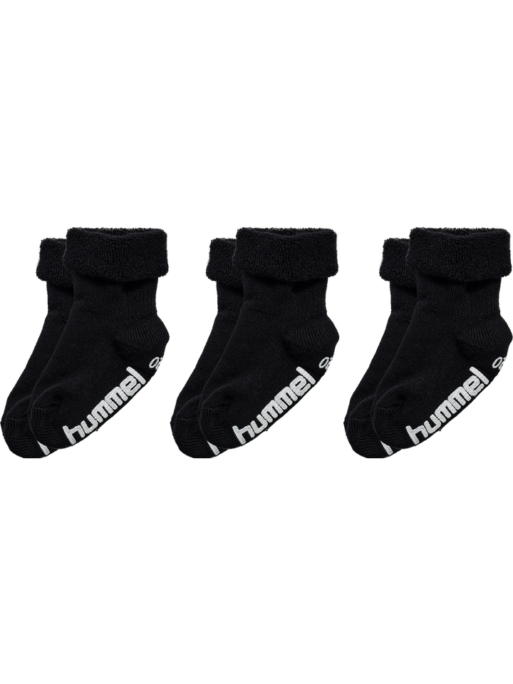 Hummel hmlMINI NON SLIP 3-PACK SOCK - BLACK