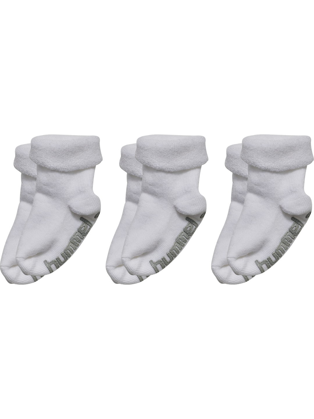 Hummel hmlMINI NON SLIP 3-PACK SOCK - WHITE