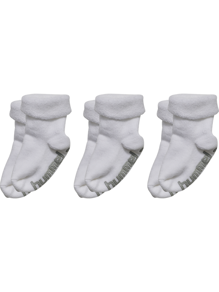 Hummel hmlMINI NON SLIP 3-PACK SOCK - WHITE