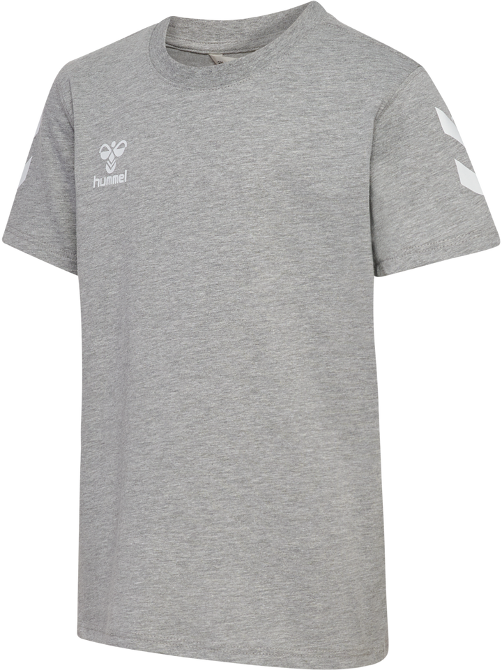 Hummel hmlGO 2.0 CHEVRON T-SHIRT S/S KIDS - GREY MELANGE