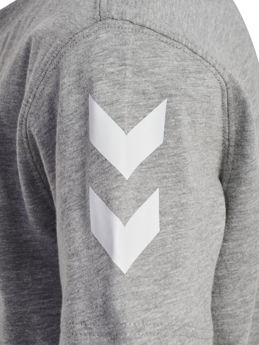 Hummel hmlGO 2.0 CHEVRON T-SHIRT S/S KIDS - GREY MELANGE