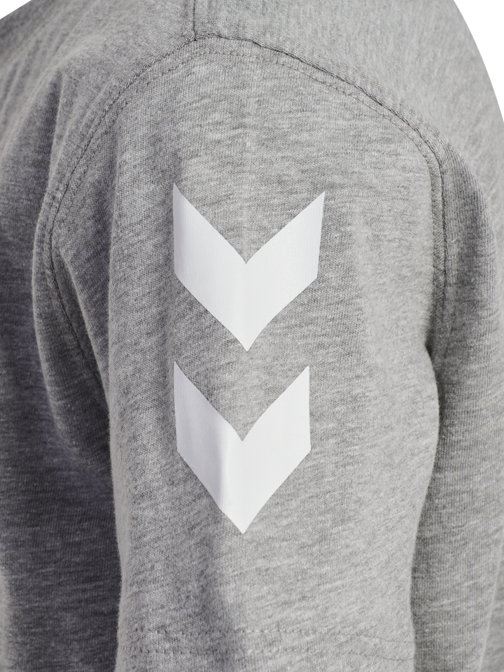 Hummel hmlGO 2.0 CHEVRON T-SHIRT S/S KIDS - GREY MELANGE