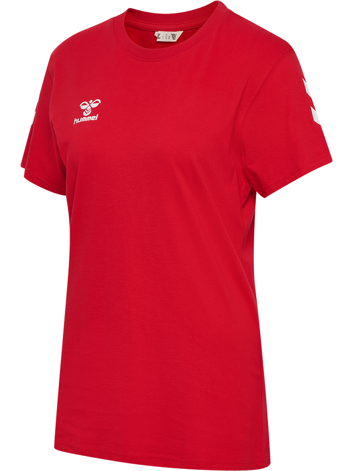 Hummel hmlGO 2.0 CHEVRON T-SHIRT S/S WOMAN - TRUE RED