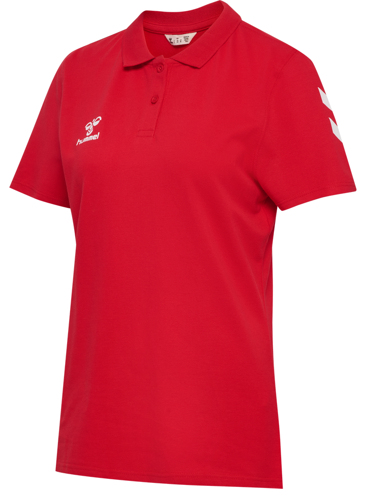 Hummel hmlGO 2.0 CHEVRON POLO WOMAN - TRUE RED