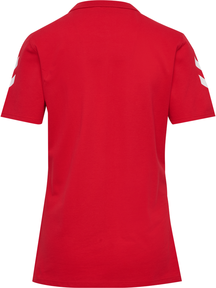 Hummel hmlGO 2.0 CHEVRON POLO WOMAN - TRUE RED
