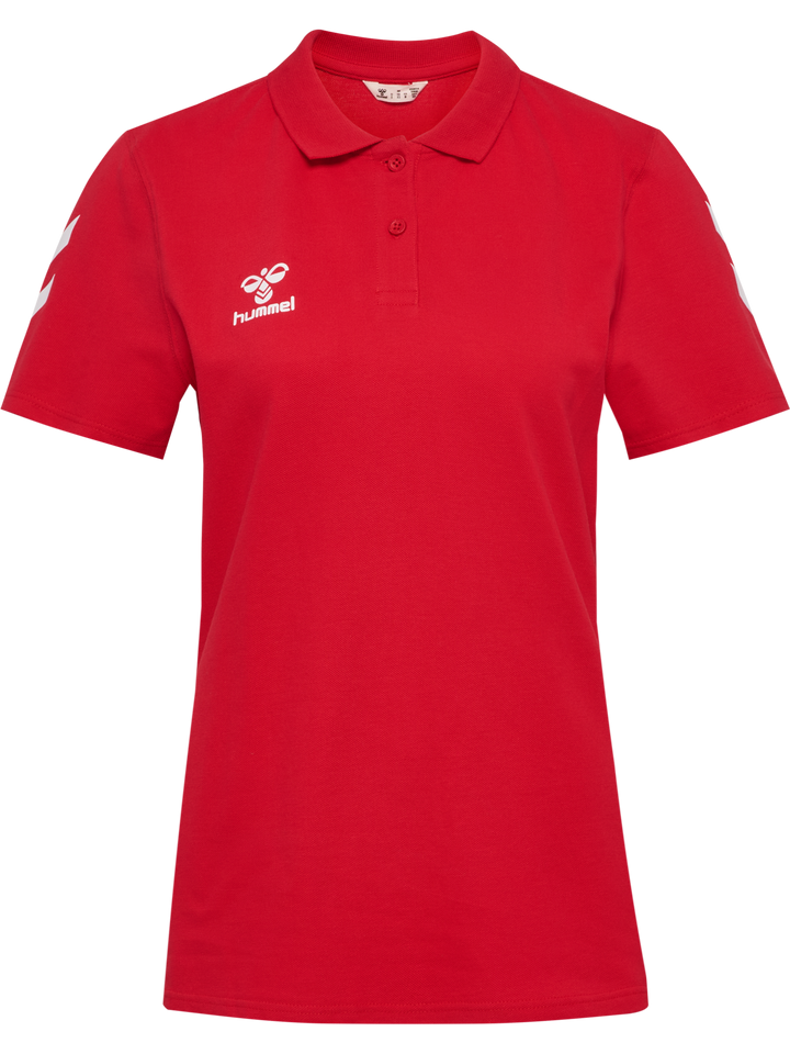 Hummel hmlGO 2.0 CHEVRON POLO WOMAN - TRUE RED