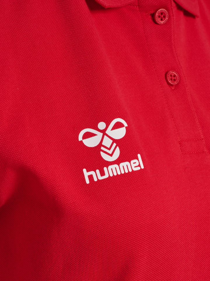 Hummel hmlGO 2.0 CHEVRON POLO WOMAN - TRUE RED