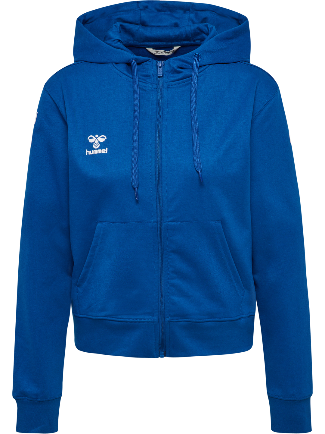 Hummel hmlGO 2.0 CHEVRON ZIP HOODIE WOMAN - TRUE BLUE