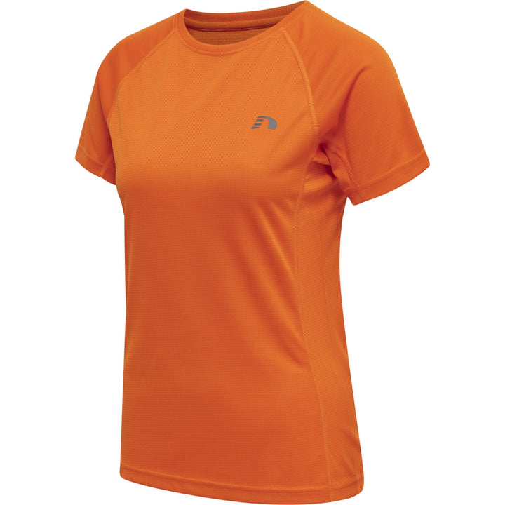 newline Women Core Running T-Shirt S/S - orange tiger