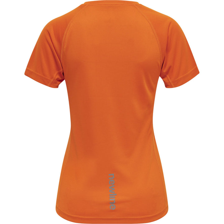 newline Women Core Running T-Shirt S/S - orange tiger