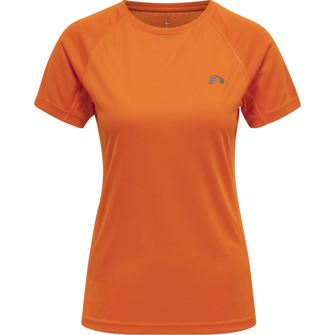 newline Women Core Running T-Shirt S/S - orange tiger