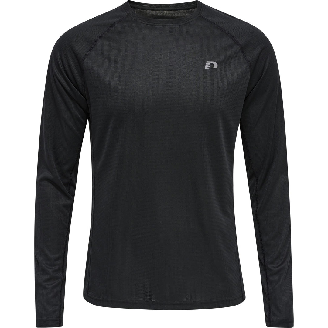 newline Men Core Running T-Shirt L/S - black
