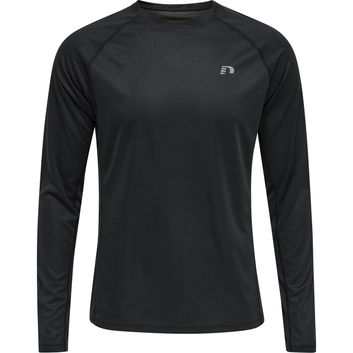newline Men Core Running T-Shirt L/S - black
