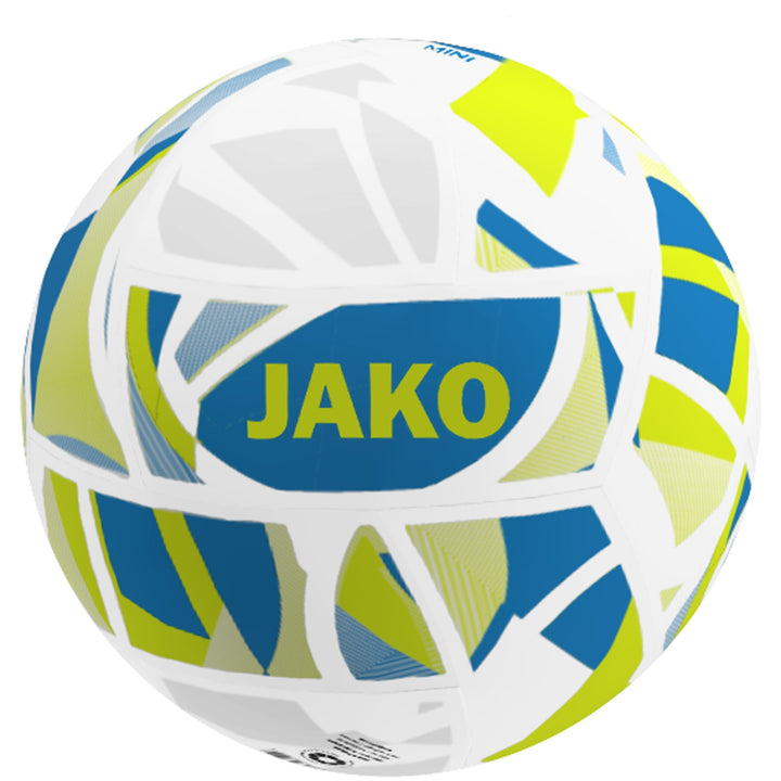 Jako Miniball Iconic - weiß/jako blau/neongelb