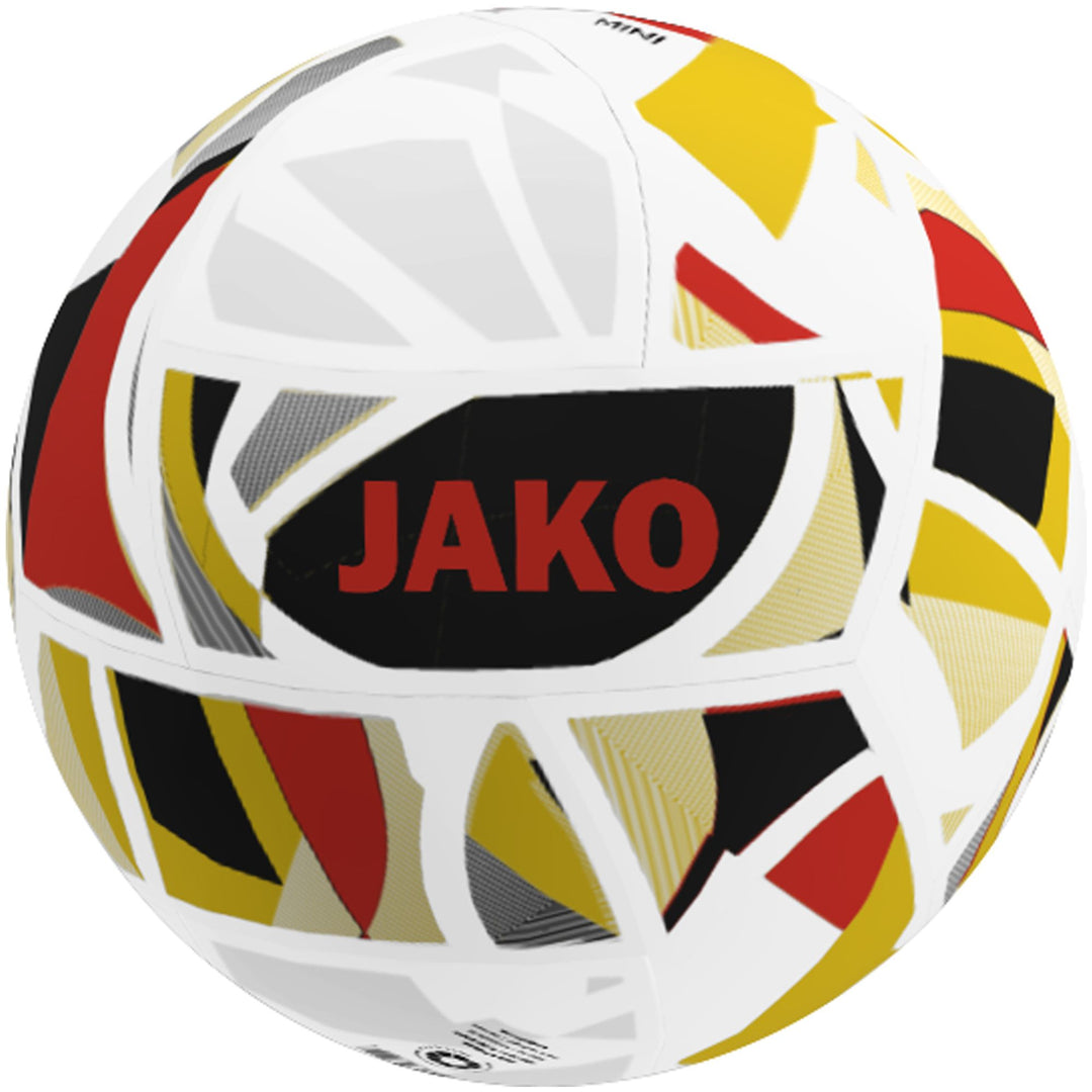 Jako Miniball Iconic - weiß/schwarz/rot