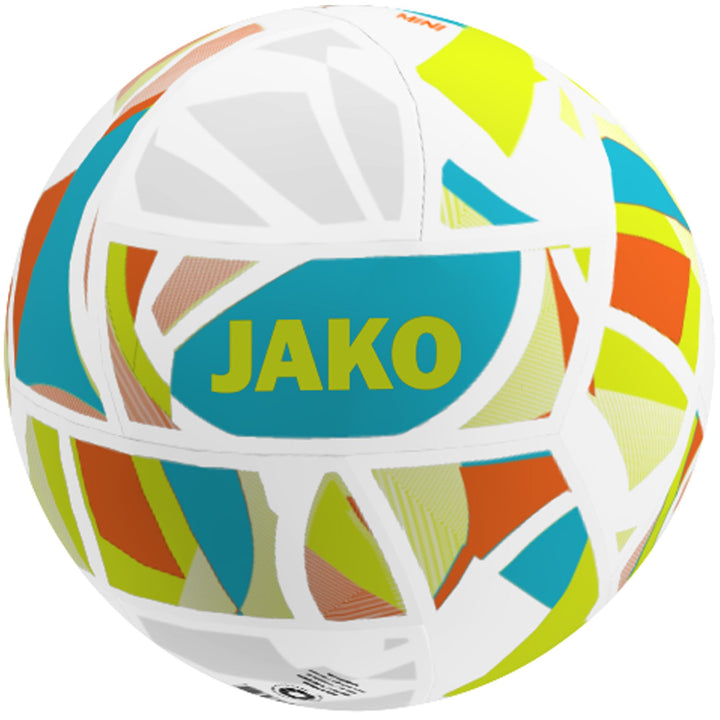 Jako Miniball Iconic - weiß/cyan/neongelb