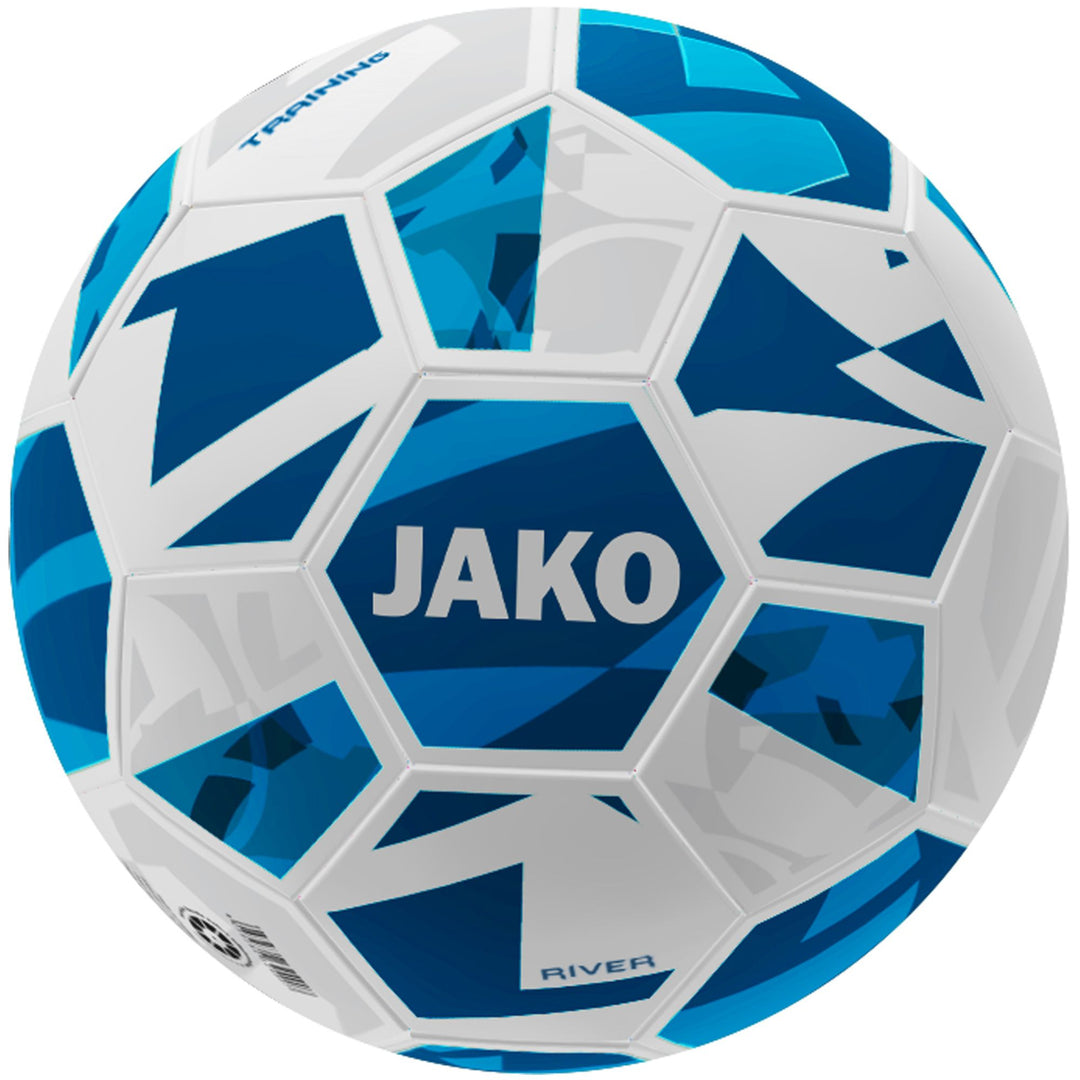 Jako Trainingsball River - weiß/navy