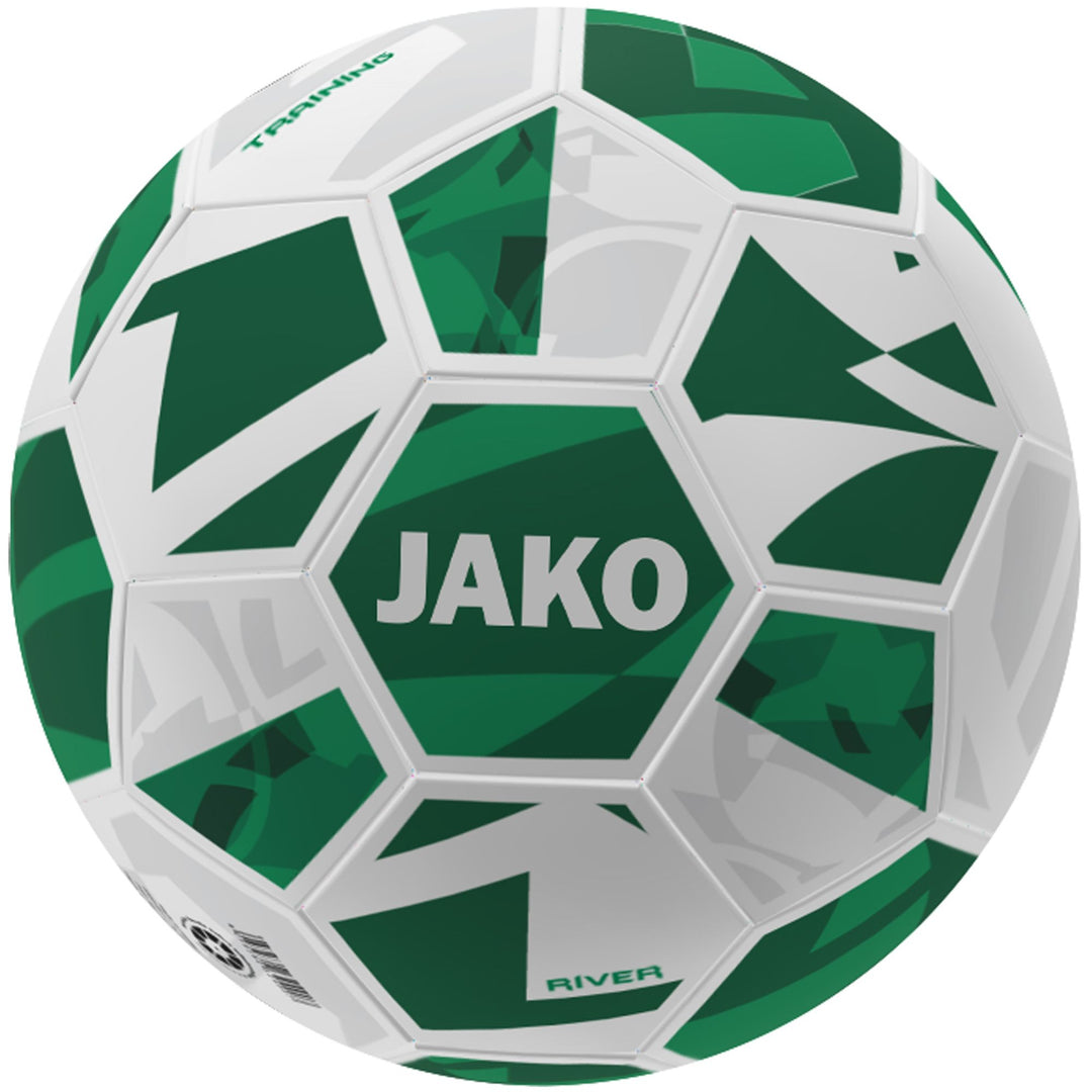 Jako Trainingsball River - weiß/grün