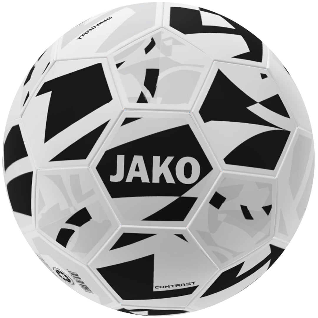 Jako Trainingsball Contrast - weiß/schwarz