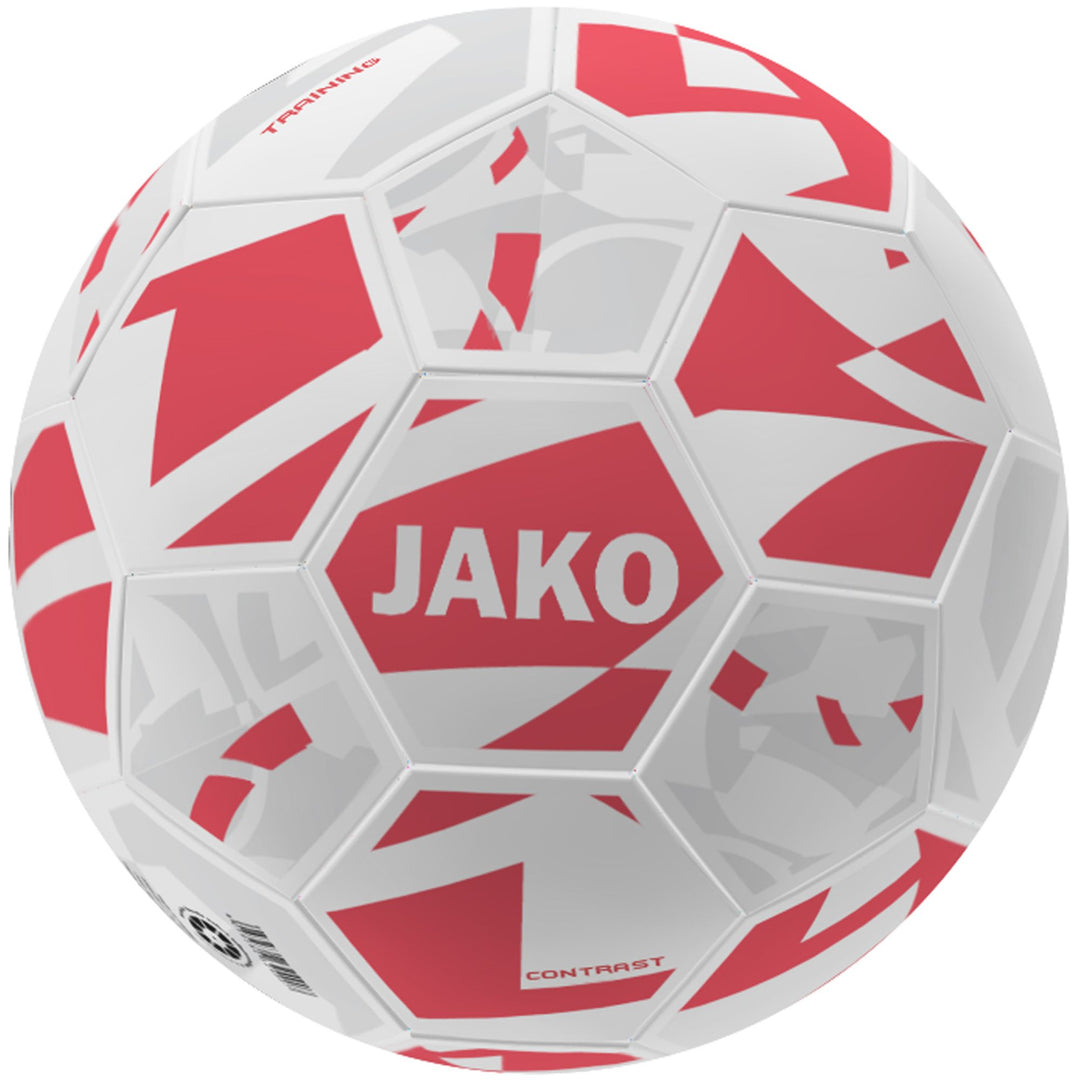 Jako Trainingsball Contrast - weiß/coral