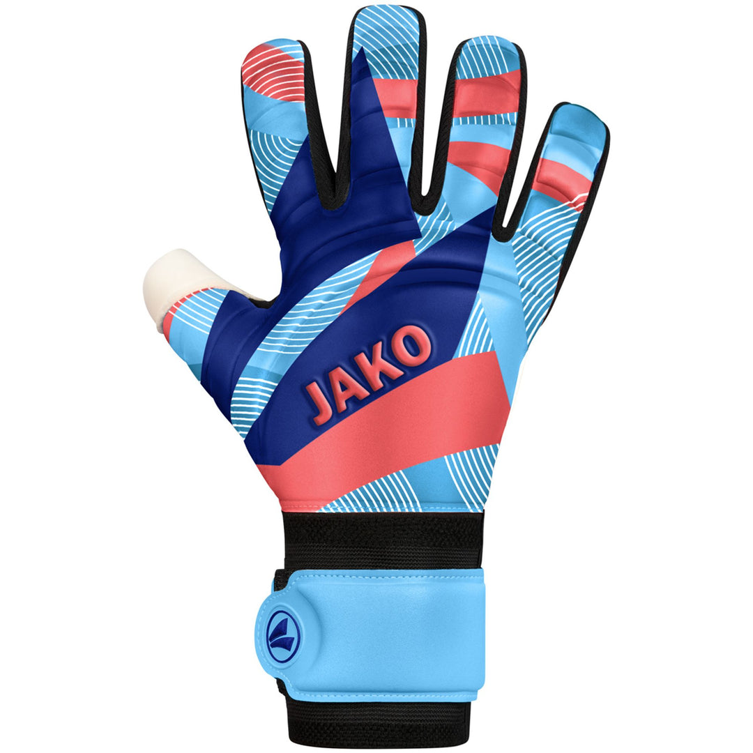 Jako Tw-Handschuh River Supersoft Nc - skyblue/coral/navy