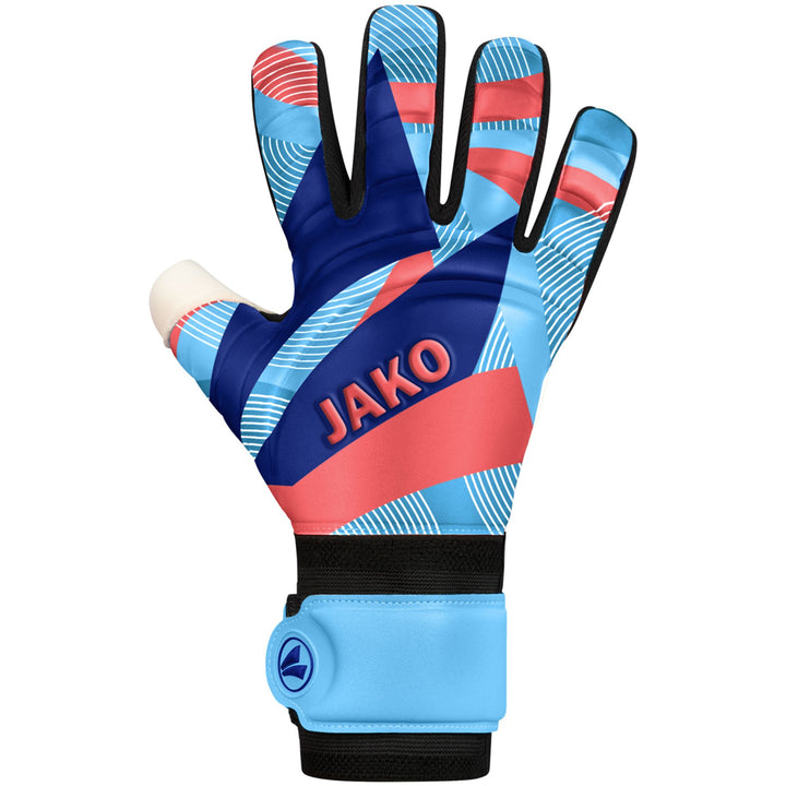 Jako Tw-Handschuh River Supersoft Nc - skyblue/coral/navy