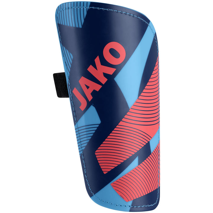 Jako Schienbeinschoner River Basic - skyblue/navy/coral
