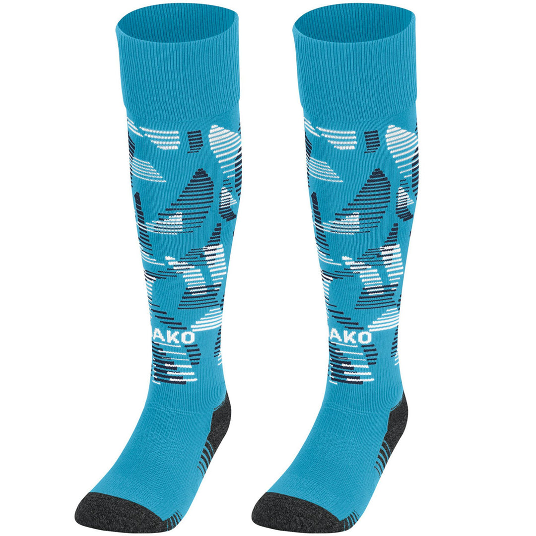 Jako Stutzenstrumpf Sonic - aqua/marine/weiß