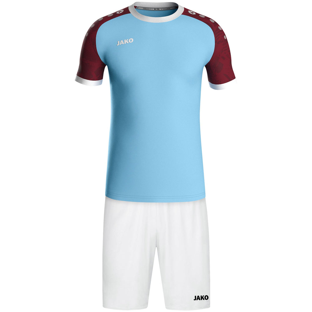 Jako Trikot Iconic Ka - lightblue/weinrot