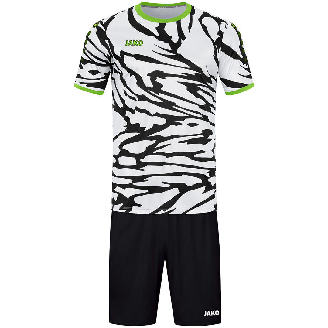 Jako Trikot Animal Ka - weiß/schwarz/neongrün