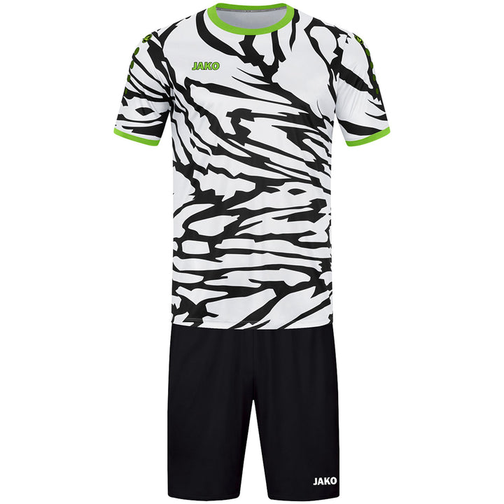 Jako Trikot Animal Ka - weiß/schwarz/neongrün