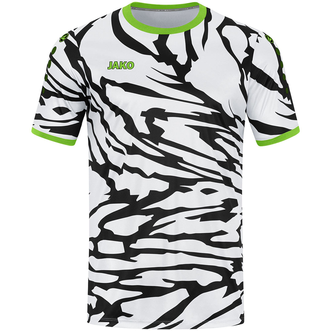 Jako Trikot Animal Ka - weiß/schwarz/neongrün