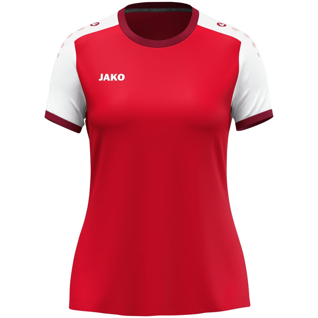 Jako Trikot Dynamic Ka Damen - rot/weiß/dunkelrot