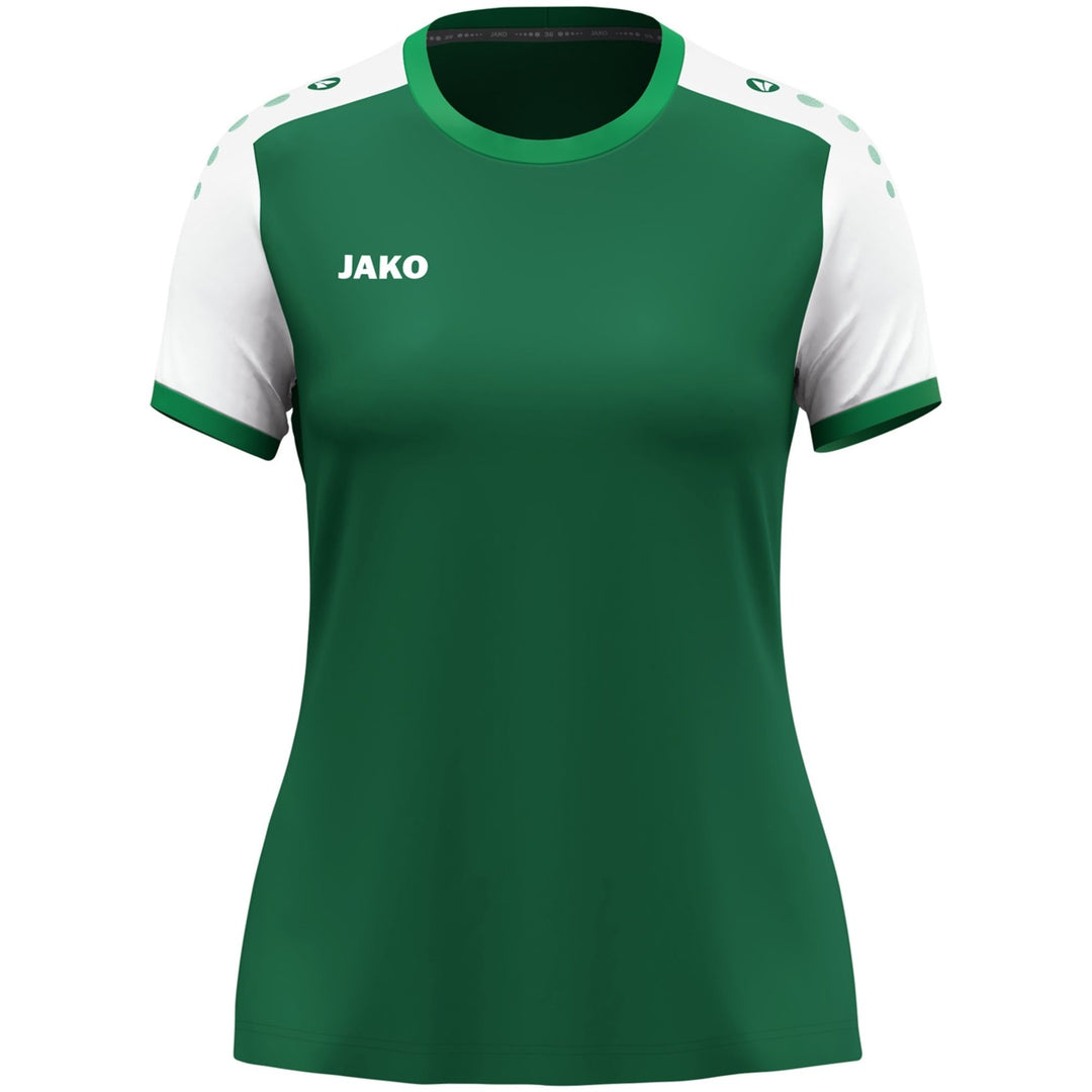 Jako Trikot Dynamic Ka Damen - dunkelgrün/weiß/grün