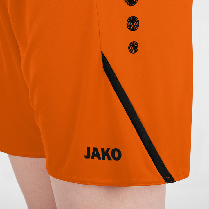 Jako Sporthose Challenge - neonorange/schwarz
