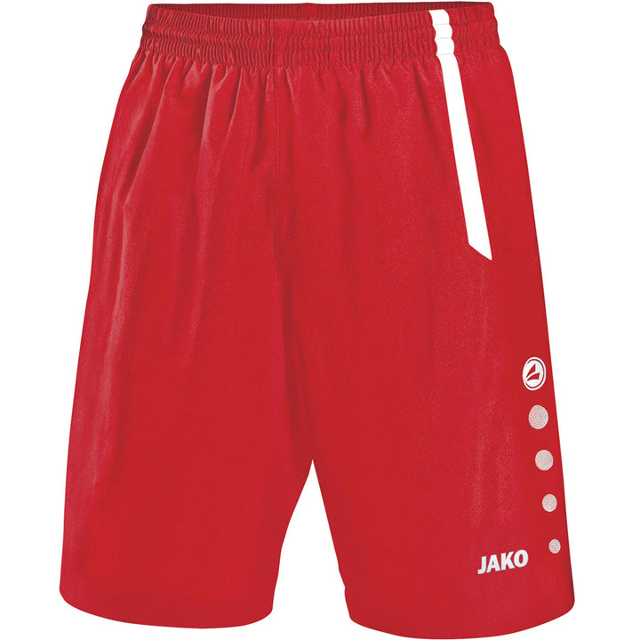 Jako Sporthose Turin - sportrot/weiß