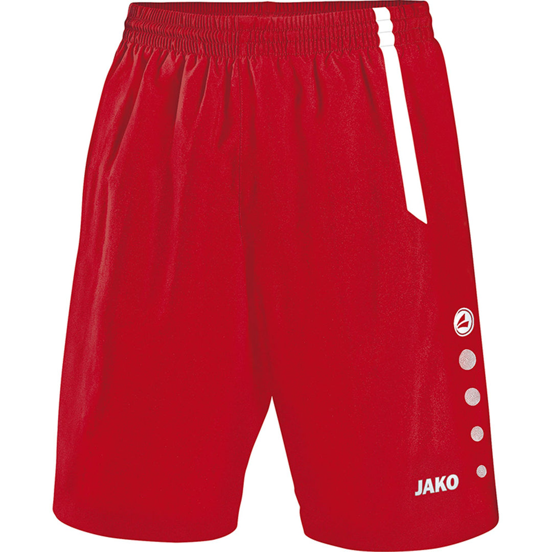 Jako Sporthose Turin - sportrot/weiß