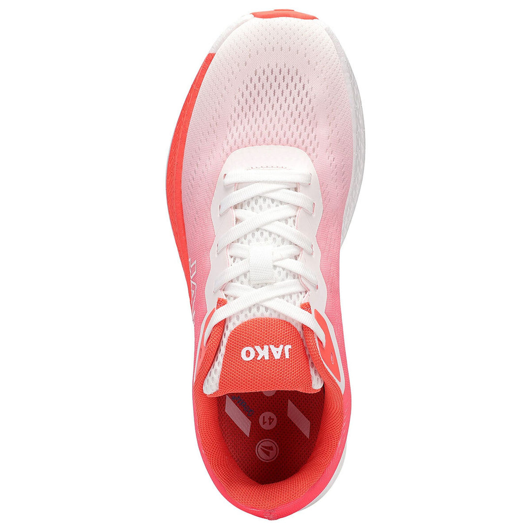 Jako Laufschuh Riverflow Lite - hot coral/weiß
