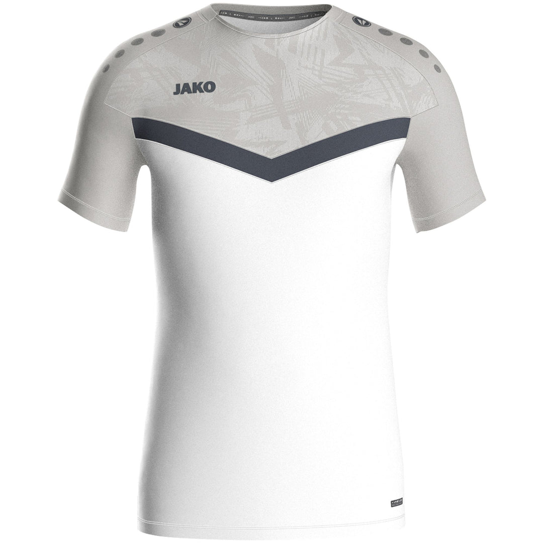 Jako T-Shirt Iconic - weiß/soft grey/anthra light