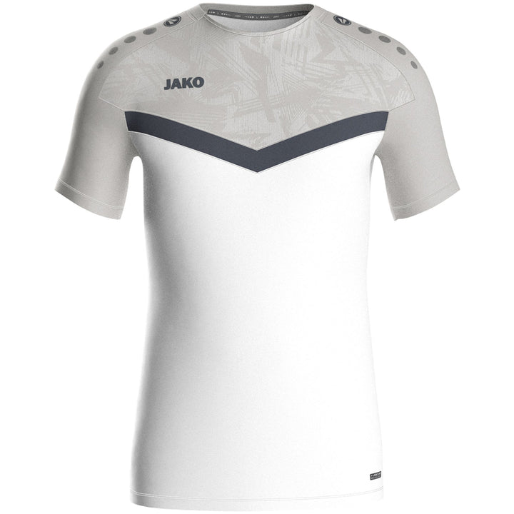 Jako T-Shirt Iconic - weiß/soft grey/anthra light