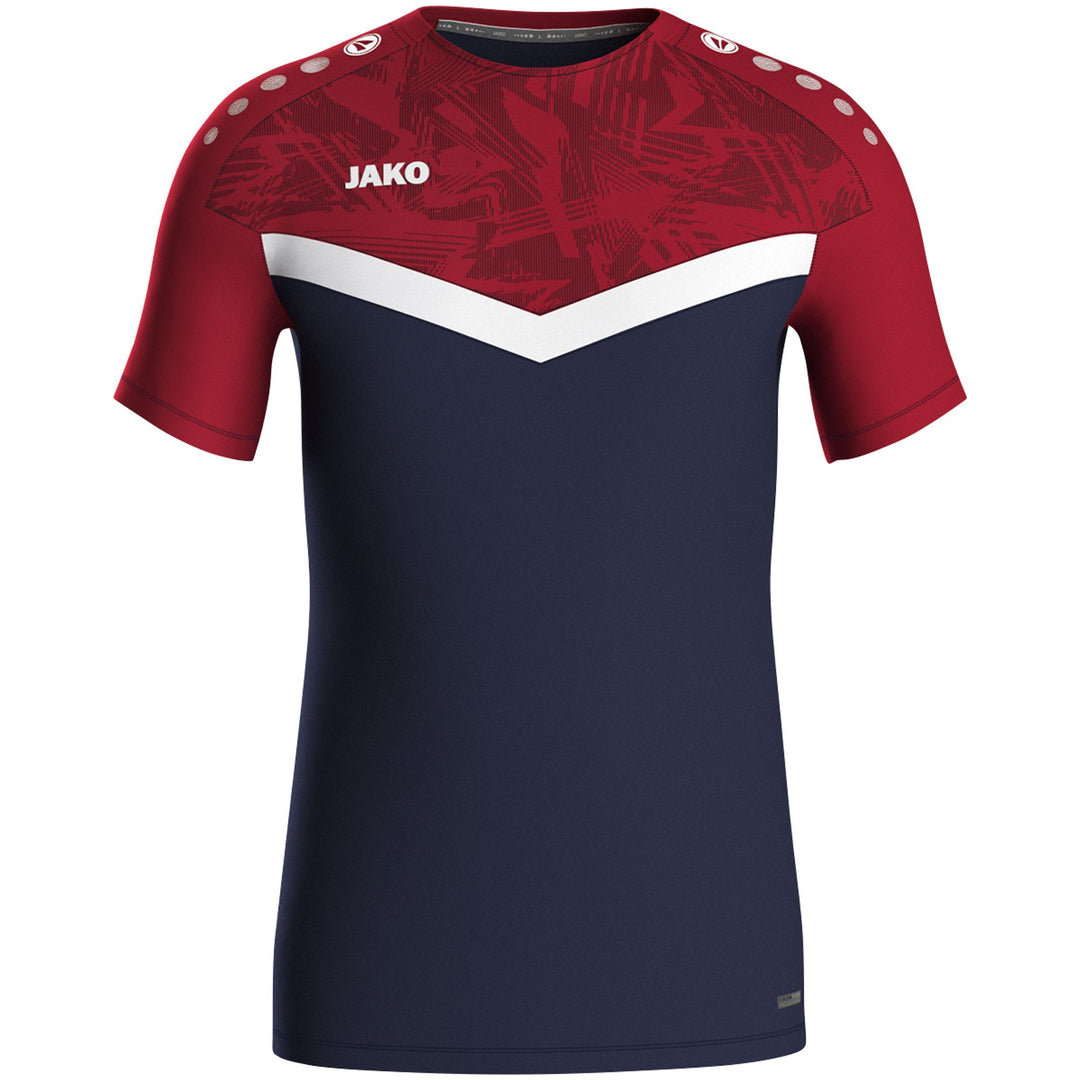 Jako T-Shirt Iconic - marine/chili rot