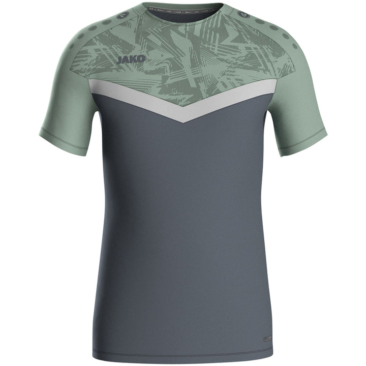 Jako T-Shirt Iconic - anthra light/mintgrün/soft grey