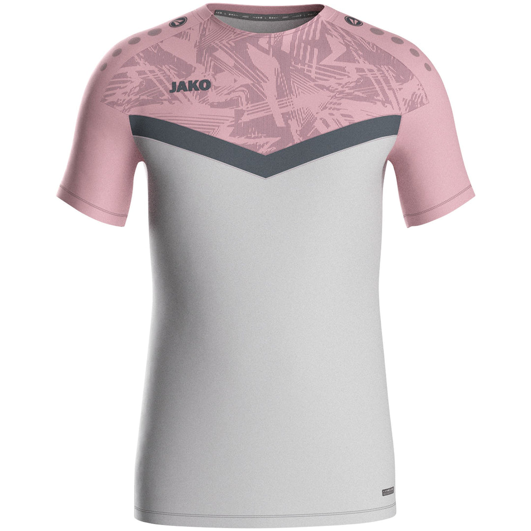 Jako T-Shirt Iconic - soft grey/dusky pink/anthra light