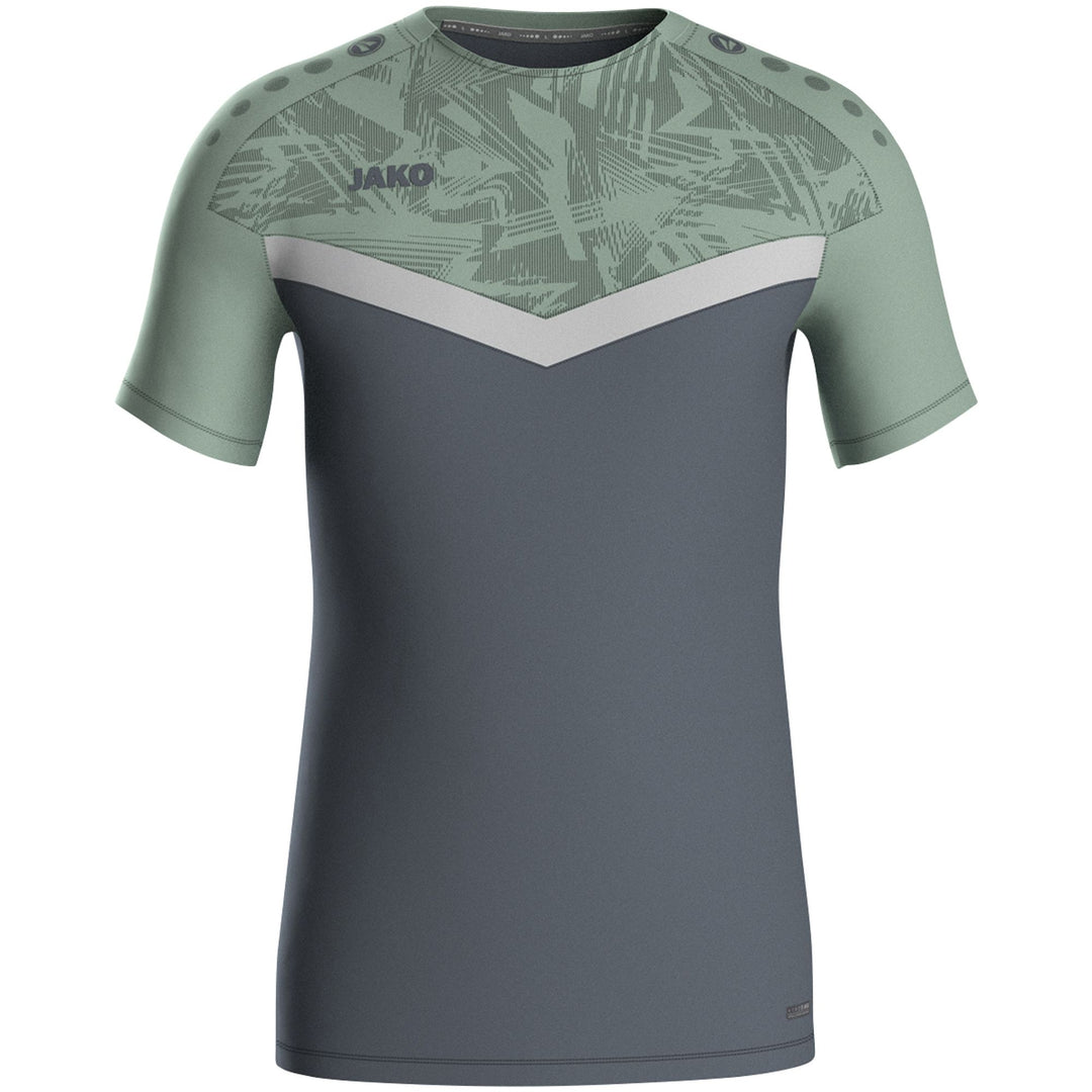 Jako T-Shirt Iconic - anthra light/mintgrün/soft grey