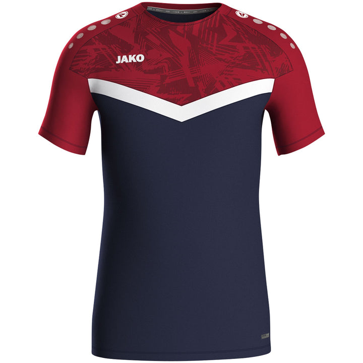 Jako T-Shirt Iconic - marine/chili rot